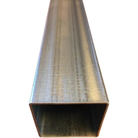 Tube carré acier galvanisé 100x100x3 mm - Longueur 20 cms