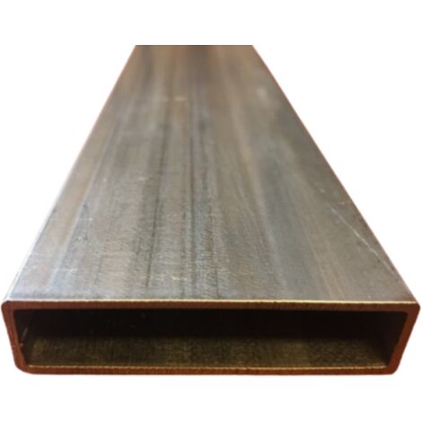 Tube rectangle acier galvanisé 80x15x1,5 mm - Longueur 60 cms (1/2)