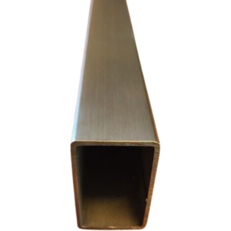 Tube rectangle inox brossé 60x30x2 mm - Longueur 60 cms