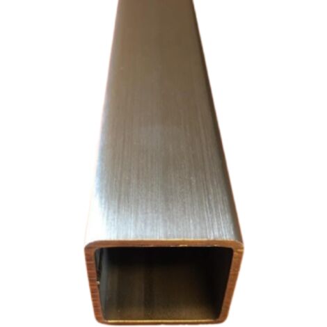 Tube carré inox brossé 40x40x2 mm - Longueur 90 cms