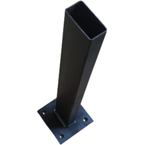 Poteau acier rectangle 120x60x5 - Hauteur 180 cms (1/2)