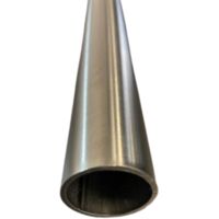 Tube rond inox brossé Ø 35x2 mm - Longueur 120 cms