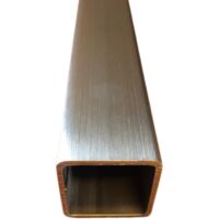 Tube carré inox brossé 40x40x2 mm - Longueur 260 cms