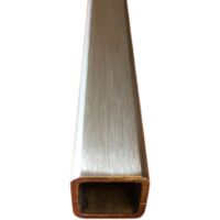 Tube carré inox brossé 20x20x2 mm - Longueur 80 cms