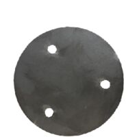 Platine acier ronde percée Ø100x8