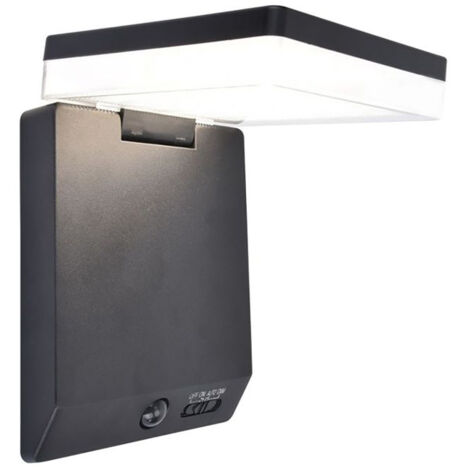 Applique esterno LED solare MOZE Lutec nera sensori (1/5)