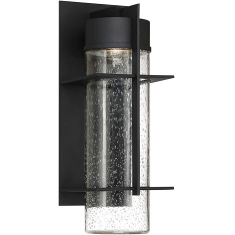 Elstead Quoizel Eames Lampada da parete moderna da esterno a LED integrata Earth Black, 3000K, IP44 (1/5)