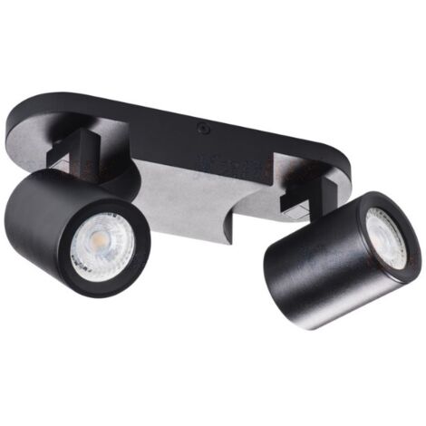 Lampada da parete-soffitto GU10 PAR16 - Kanlux LAURIN EL-2I - Nero (1/7)