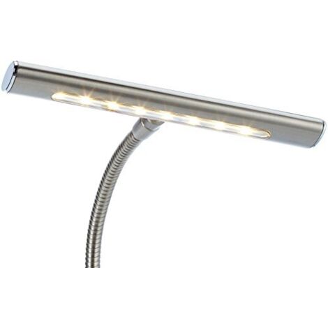 Lampada Tavolo Led 4W H 35 cm con Flessibile Alluminio Curtis GD Trio