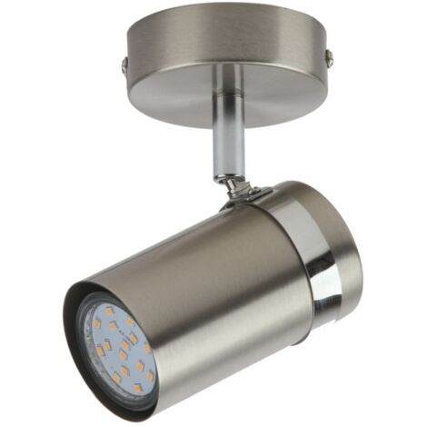 Faretto soffitto moderno nickel satinato orientabile GU10 Italux (1/2)
