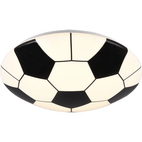 KLOPPI PLAFONIERA LED 12W 1160lm, 3000K DIFFUSORE DECORO PALLONE DA CALCIO D.36CM (1/2)
