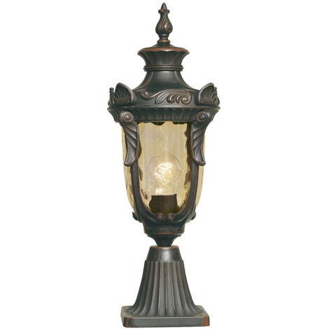 Elstead Philadelphia - Lanterna 1 Luce Media da Esterno a Piedistallo Bronzo Antico IP44, E27 (1/5)