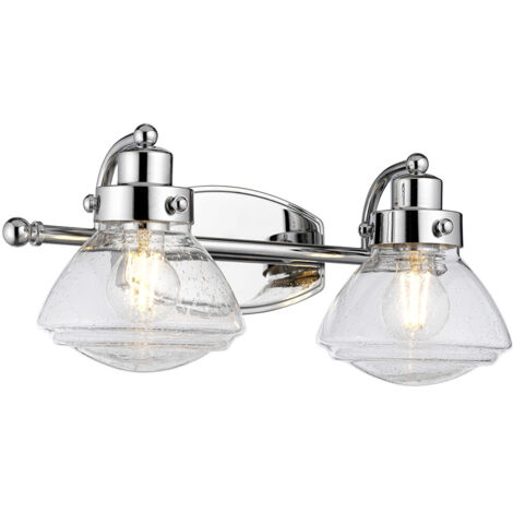Scholar Quoizel Applique a 2 luci Cromo Lucido IP44 (1/5)