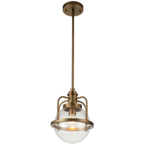 Elstead Kichler Triocent Plafoniera a sospensione Globe in ottone naturale, IP44 (1/5)