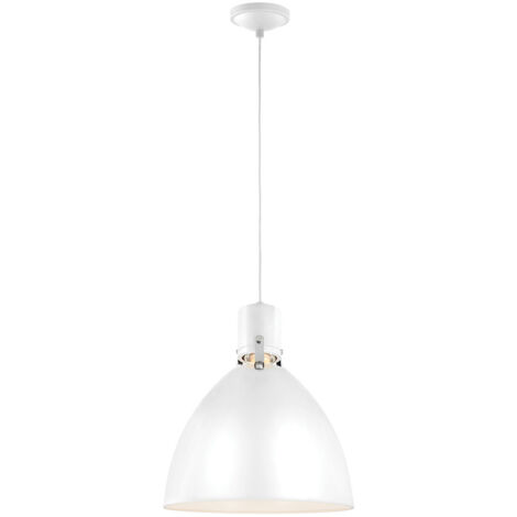 Elstead Brynne - Sospensione LED 1 luce a cupola media Cromo, acciaio spazzolato (1/2)