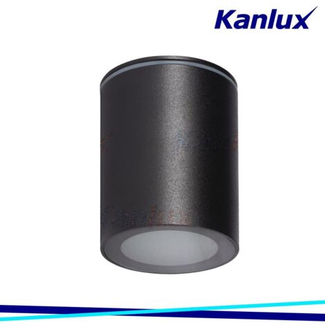 Spot soffitto nero tondo 9cm IP65 GU10 7W Kanlux