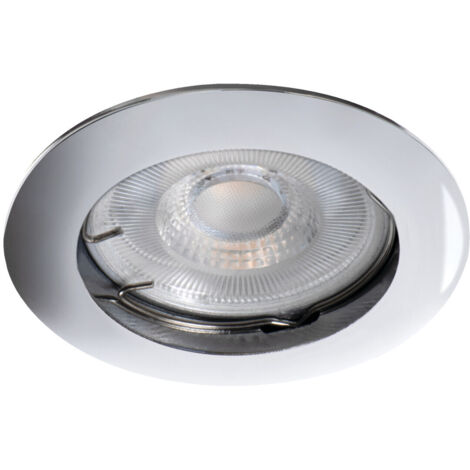 Spot - soffitto incastrabile - alluminio cromato - Ø77mm - GX5.3 - Kanlux HO VISTO
