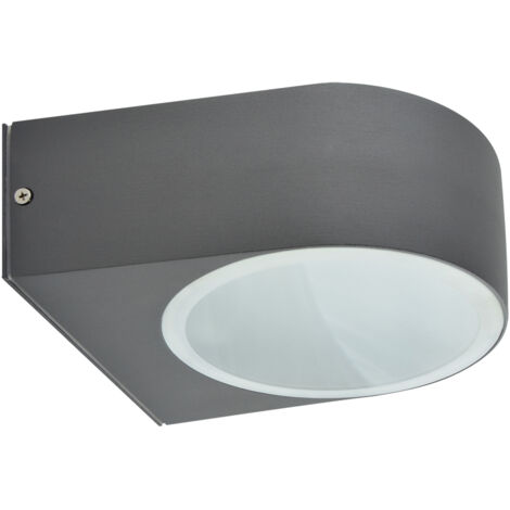 Lampada da parete per esterni da giardino LIMO E27 grigio scuro