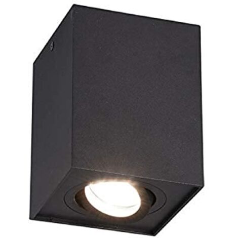 Faretto da soffitto BISCUIT nero GU10 Trio 613000132