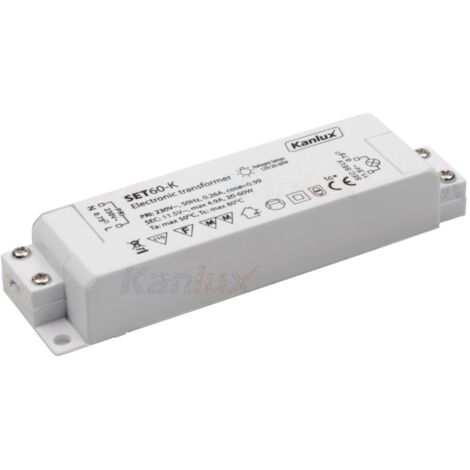 Trasformatore alogeni 12V AC 60W Kanlux SET60-K bianco