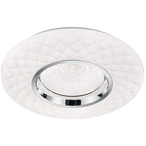 Plafoniera Led Interno effetto Cristallo Dimmer Telecomando Magnolia GD Trio (1/4)