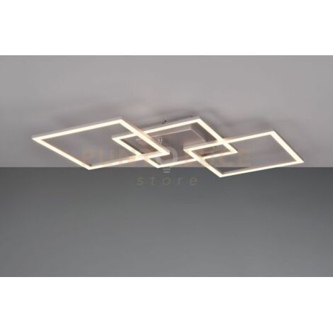Plafoniera RL Trail quadrati cromata LED 31W 3000K