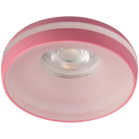 porta faretto incasso eliceo decorativo 230v GU10 tondo rosa