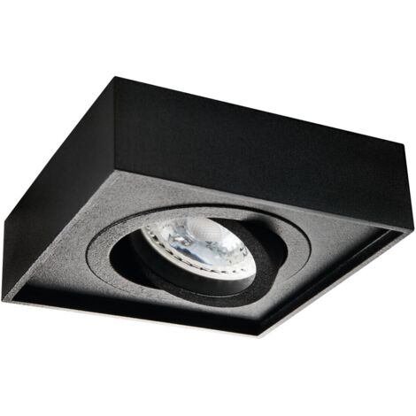 Faretto da soffitto Kanlux MINI GORD quadrato nero GU10
