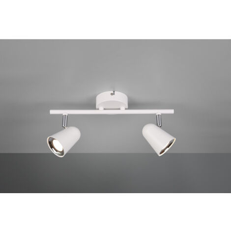 Faretti Led da Interno Parete Soffitto su Barra 2 Spots Bianco Toulose GD Trio (1/3)