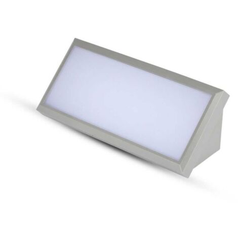 V-TAC VT-8054 Lampada LED da parete 12W applique da muro luce soffusa rettangolare da esterno IP65 luce Bianco caldo 3000K 218233