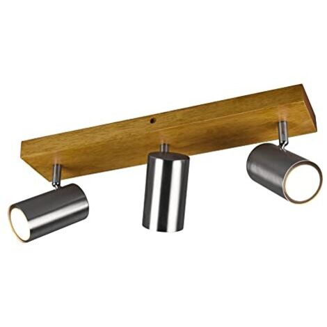 Faretto soffitto barra Trio Marley 3luci GU10 argento