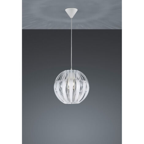 Lampada a sospensione Pumpkin bianca Ø30 E27 Reality RL (1/4)