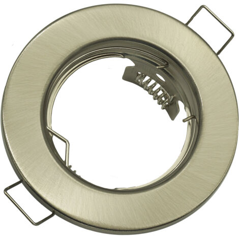 Faretto incasso tondo argento satinato GU10 IdeaLED ID-1050 (1/3)