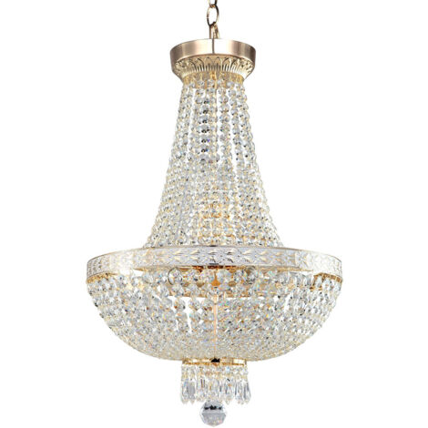 Lampadaro Contemporaneo Bella Metallo Oro 6 Luci Diffusori Metallo (1/2)