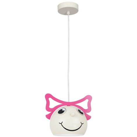 Lampada a sospensione Bambini Luminex viso fiocco E27