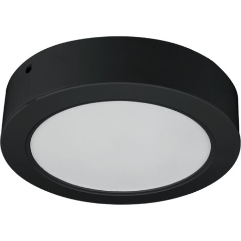 Plafoniera LED 18W 2in1 tonda nera IP54 DPM 3000-6000K (1/5)