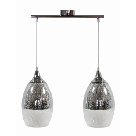Candellux sospensione Celia vetro 2xE27 cromata 40 cm (1/2)
