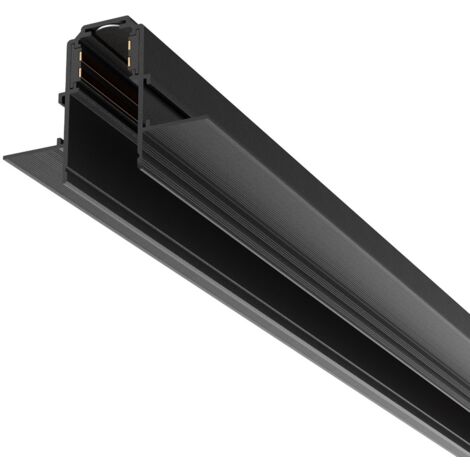 Binario incasso cartongesso 1 m circuito nero Maytoni
