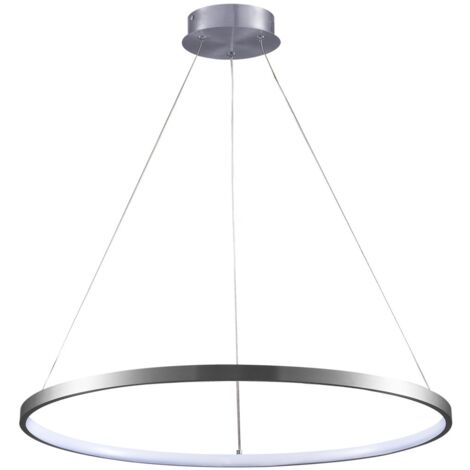Lampada a sospensione LED ad anello Polux LEA nichel 20W 4000K