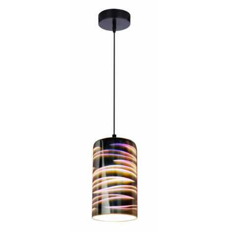 Lampada a sospensione Candellux Galactic Ø12 E27 nera (1/2)