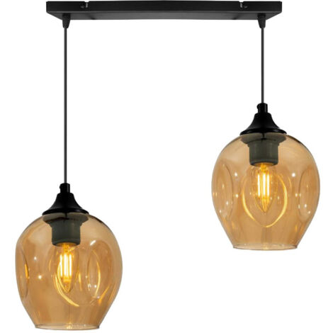 Lampada a sospensione Candellux ASPA 2xE27 40W vetro (1/2)