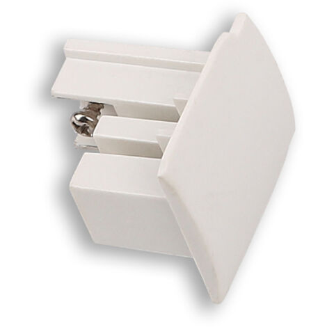 Tappo terminale copertura binario trifase bianco Maxlight