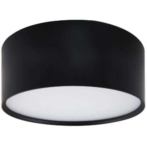 Plafoniera LED 6W nera tonda Ø9cm IP54 Kendal Light Prestige (1/5)