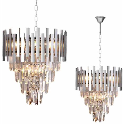 Lampada a sospensione in cristallo 9x40W E14 ASPEN ML5997 Milagro (1/5)