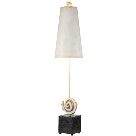 Elstead Swirl Lampada da tavolo, Bone White e Nero (1/5)