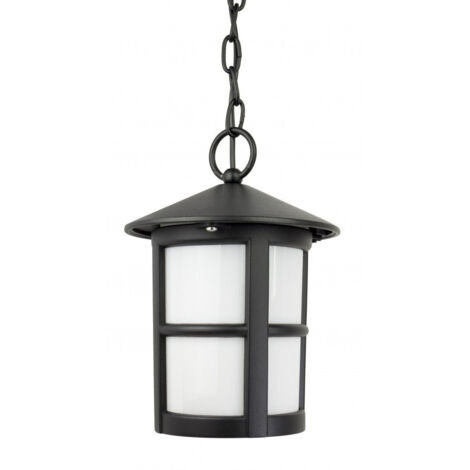 Lampada a sospensione esterna SU-MA Cordoba E27 nera IP23