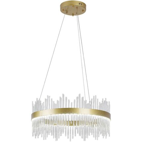 Lampada sospensione Rabalux Mabel LED 36W Ø58 oro vetro (1/5)