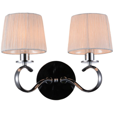 Applique Candellux Clara 22-21564 2xE14 cromo bianco
