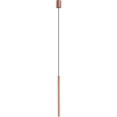 Lampada a sospensione tubo LASER rame G9 10W Nowodvorski