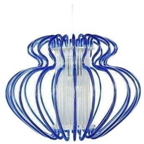 Lampada a sospensione Candellux Imperia Ø45 blu cromo (1/2)